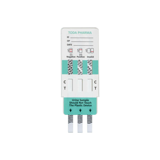 Test urinaire drogue THC Cannabis avec 3 seuils de détection (20, 50, 150 ng/ml) - Dépistage précis du cannabis - Photo du test ouvert