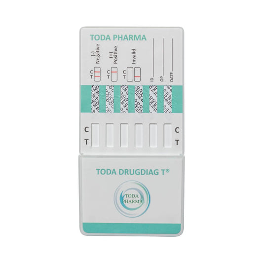 Test urinaire 6 drogues ferme THC-COOH cannabis cocaine AMP MET MOP BZO benzodiazepines controle prevention particulier